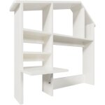 Étagère en bois avec étagère et espace de rangement, adaptée aux enfants et adolescents, avec tablette ... Étagère en bois avec étagère et espace de rangement, adaptée aux enfants et adolescents, avec tablette ...