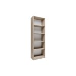 tagre de bureau chne de sonoma - meuble de rangement 5 etagres style contemporain - 58 x 30 x 176 ...
