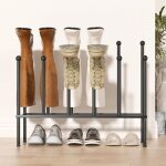�tag�re � chaussures autoportante en m�tal noir pour dortoir, armoire, entr�e, patio, couloir, �tag�re ...