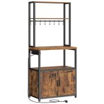 Tag�re de cuisine avec multiprise, bar � caf� avec plan de travail de 90 cm de hauteur, support pour ...