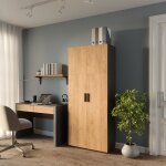 tagre  dossiers frank, anthracite / chne dor, 80x183. 8cm, vicco