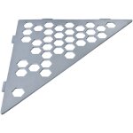 U - tile - etag�re de douche en acier inox 20, 4 x 20, 4 cm x 2 mm - triangulaire design hexagone - fixation ...