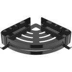 �tag�re de douche d'angle installation de forage en acier inoxydable 304 avec 2 crochets, accessoires ...