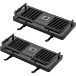 �tag�re douche porte savon salle de bain rangement sans percage, crochets et porte serviette murale antirouill ...