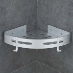 Etagere douche sans percage d'angle et cuisine serviteurs de douche, colle brevet�e + auto - adh�sif, ...