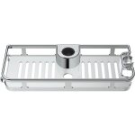 Chariot de douche de chariot de douche chrom, tagre de douche de avec crochets et support de en plastique ...