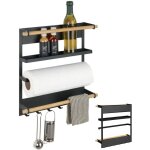 Tuserxln - etagre  pice, etagre magntique rfrigrateur, drouleur sopalin magntique et crochets ...