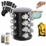 �tag�re � �pices rotative en m�tal pour 16 pots et �tiquettes