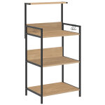 �tag�re lat�rale id�ale comme meuble bar, coin caf� ou meuble micro - ondes coloris ch�ne - longueur ...