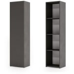 tagre loni 160x40 cm pour livres, bibliothque, salon, chambre  coucher, chambre d'enfant, gris