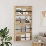 �tag�re � magazines 2 pcs ch�ne 80 x 12 x 70 cm