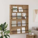 �tag�re � magazines 2 pcs ch�ne artisanal 100 x 12 x 70 cm