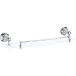 Etag�re murale de douche avec rail r�tro morava en laiton chrom� 50x14x7, 6 cm
