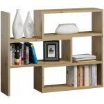 tagre murale irek chne artisanal - meuble de rangement  4 niveaux - 80 - 145 x 28 x 110 cm
