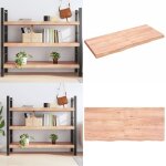 tagre murale marron clair bois chne massif trait - meuble mural - tagre murale - tagre rustique ...