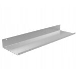 tagre murale suspendue loft inox 80 cm avec rebord