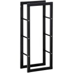 Etag�re porte bois de chemin�e porte - b�ches design contemporain charge max. 100 kg dim. 40l x 25l x ...