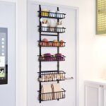 Etagere rangement � 6 niveaux pour porte de cuisine, �tag�re � �pices, rangement et organisation de cuisine, ...