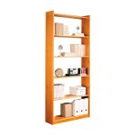 �tag�re de rangement biblioth�que 6 niveaux en pin massif coloris miel - longueur 80 x profondeur 28 ...