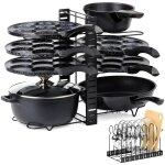 tagre de rangement pour casseroles, poles, couvercles et assiettes