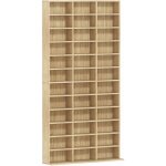 Rangements pour cd et dvd - homcom - 1116 cd / 528 dvd - 36 compartiments et �tag�res r�glables - mdf ...