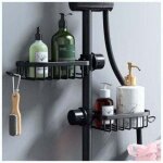 Etagre et rangement de douche - lot de 2 tagre douche sans percage inox, tagre salle de bain tlescopique ...