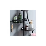 Etagre et rangement de douche - lot de 2 tagre douche sans percage inox, tagre salle de bain tlescopique ...