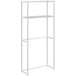 �tag�res de rangement?�tag�re pour machine � laver blanc 63 x 27 x 136 cm aluminium cfw32592