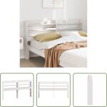 �tag�res de rangement - t�te de lit avec �tag�res blanc 140 cm bois massif de pin