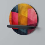 �tag�re ronde colorful sounds noire