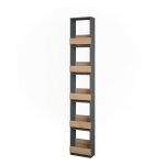 �tag�re pour verres � vin repose, ch�ne dor� / anthracite, 30x180cm, vicco