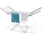 �tendoir �lectrique pliable chauffant fishtec 18 barres avec minuterie