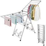 Etendoir � linge 160 x 50 x 91 cm, hauteur r�glable 51. 5 - 125cm, 19 barres, seche linge int�rieur ext�rieur ...