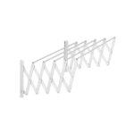Etendoir � linge extensible plastifi� blanc - 100cm, cuncial.