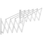 Etendoir � linge extensible plastifi� blanc - 180cm, cuncial.