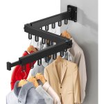 Etendoir linge interieur mural 120cm �tendoir � linge r�tractable sechoir a linge mural supports de s�chage ...