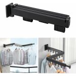 Etendoir linge interieur pliable séchoir à linge aluminium, 3 Étages mural pliable tringle vetement pour ... Etendoir linge interieur pliable séchoir à linge aluminium, 3 Étages mural pliable tringle vetement pour ...
