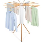 Etendoir linge interieur, s�choir � rayons en �ventail en bois, s�choir � linge pliant pour le linge ...