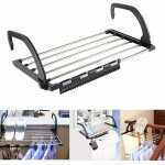 �tendoir � linge pliable en acier inoxydable, adapt� � une utilisation sur balcon, radiateur, fen�tre ...