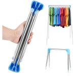 �tendoir � linge portable pliable, s�choir � linge de voyage int�rieur ou ext�rieur, 33 � 71, 1 cm, tringle ...