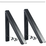 �tendoir mural invisible pliable pour salle de bain, �tendoir t�lescopique pour balcon, �tendoir � linge ...