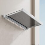 �tendoir mural pliable avec crochets, �tendoir � v�tements coulissant en filet, �tendoir t�lescopique ...