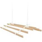 Monster shop ? �tendoir � suspendre couleur ivoire ? syst�me de poulies ? 6 lattes en pin verni de 1, ...