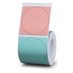 �tiquettes autocollantes transparentes blanches b21 b1, papier thermique, rouleau de 1 � 5, pour imprimante ...