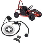 �trier de frein � disque hydraulique, kit de frein � disque plaquette de frein rotor de disque pour 50cc ...