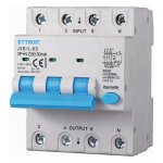 Ettroit jx265064 disjoncteur diffrentiel 3p + n 50a 30ma 380v - 6ka classe a