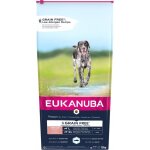 Eukanuba - grain free senior grande / gante race, poisson de mer - croquettes pour chien - 12 kg