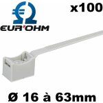 Eur ohm - collier de fixation pour tube iro avec embase - diamtre - diam 40  63mm (sachet de 100)