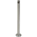 Eurokraftpro - eurokraft pro, cendrier sur pied en inox, avec toit, capacit