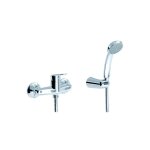 Eurorama - mitigeur de douche ext�rieur avec douchette et flexible 1, 50 m en laiton chrom� reno23